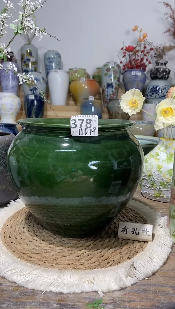 景德镇瓷韵陶瓷花盆   手工制品 完美主义者慎拍 378