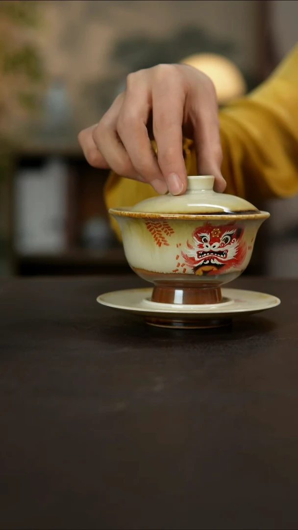 杯景德镇陶瓷杯碗柴烧多人微瑕
