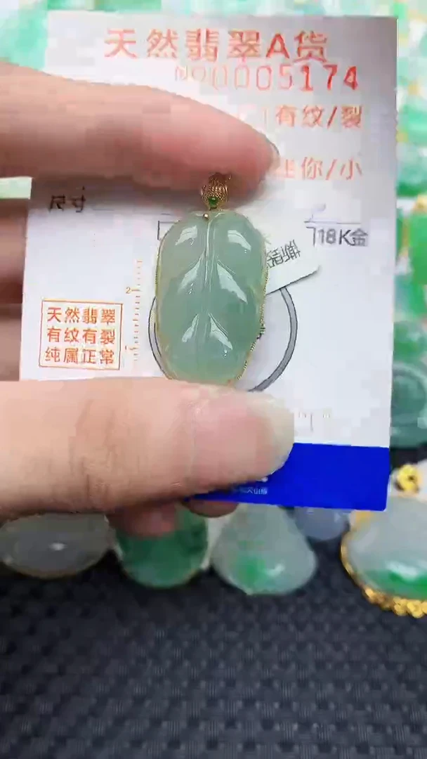 翡翠18K金镶嵌颈饰868769864646