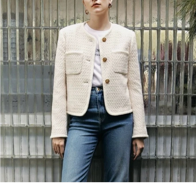 雪尼尔香风绒感外套