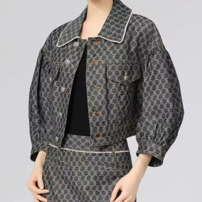 AMASS/阿玛施25新款上衣气质百搭小香风设计款短板长袖外套540003