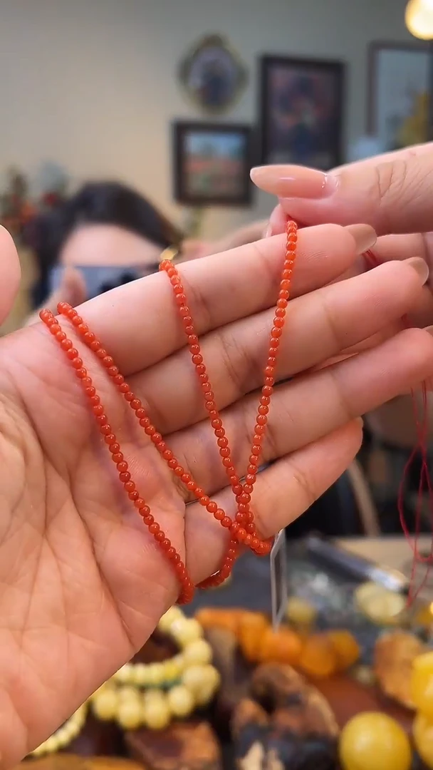 项链未镶嵌南红玛瑙成品