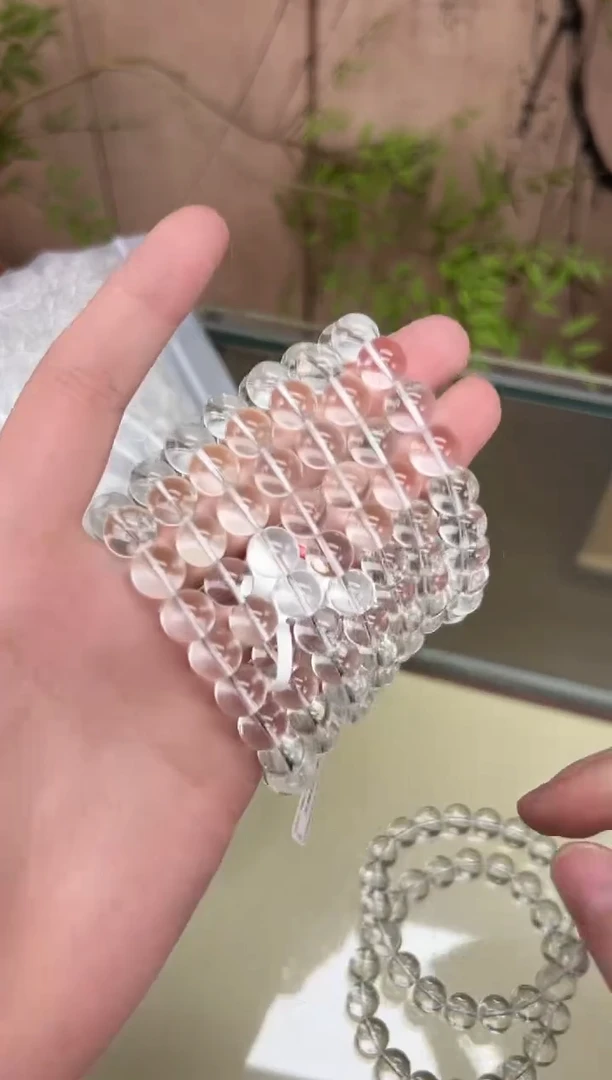 未镶嵌手串水晶白水晶10mm单圈