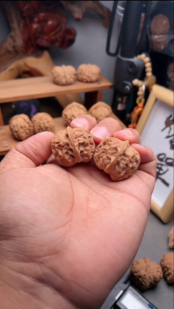 吊坠文玩核桃战马元宝33