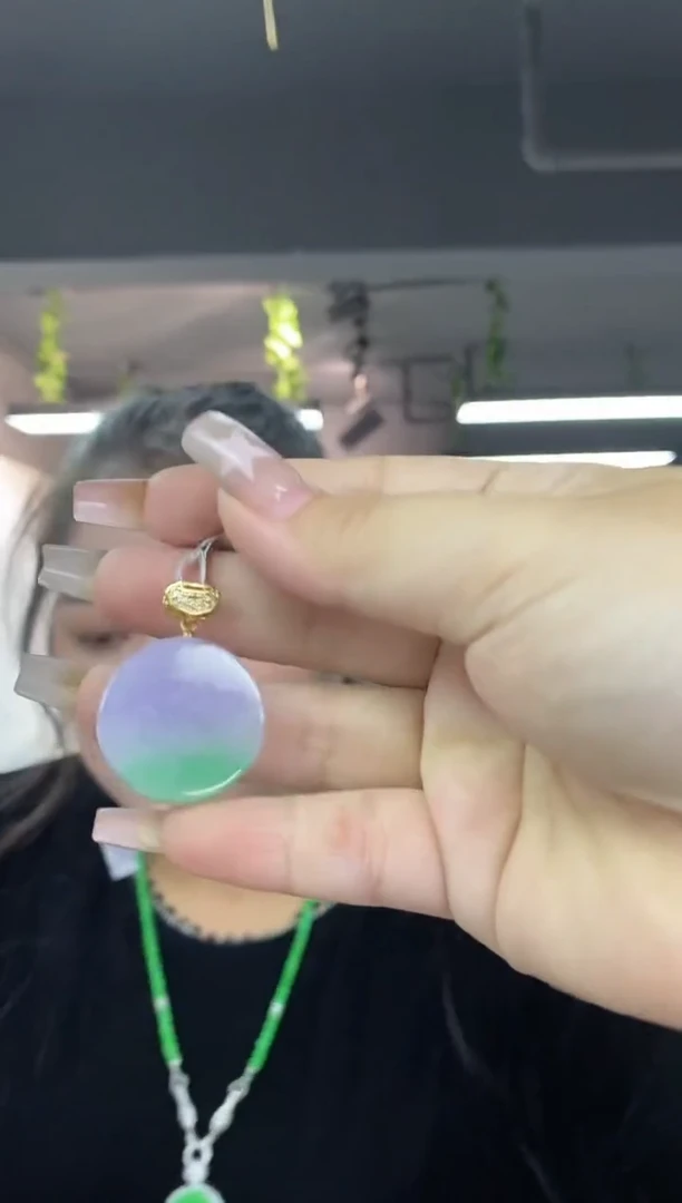 翡翠未镶嵌吊坠(不含链)多样性发其一颜色微差