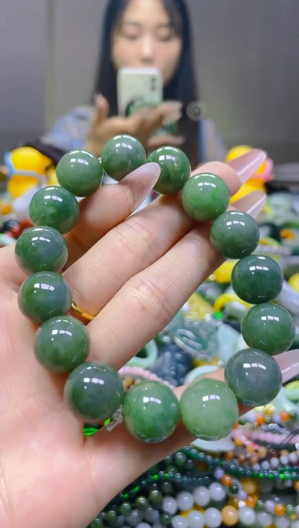 翡翠未镶嵌颈饰13MM/R/翡翠A货一图一物