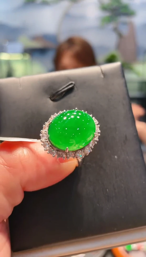 翡翠银S925镶嵌颈饰翡翠11