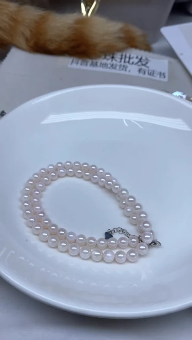 未镶嵌颈饰海水珍珠6-7