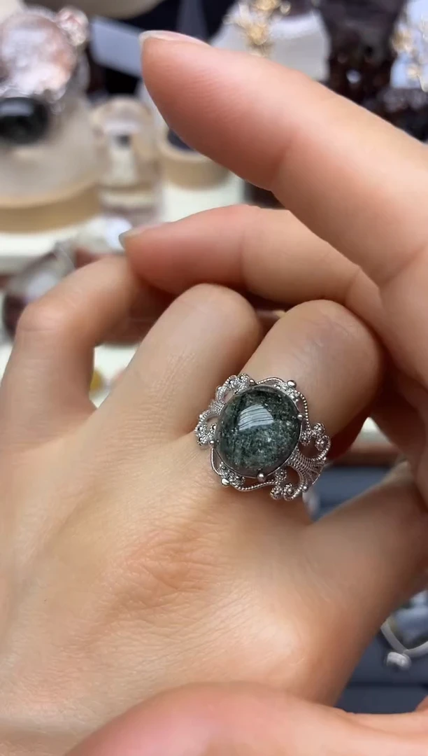 银S925镶嵌珠宝半成品水晶水晶水晶