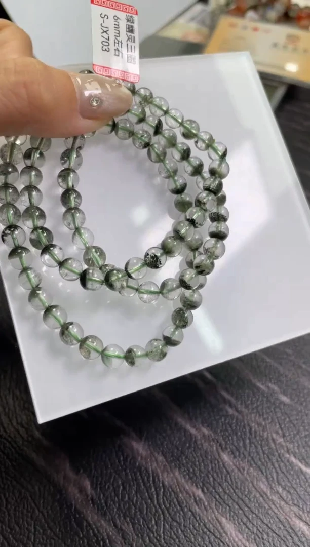 水晶手链未镶嵌6/x-399【幽灵三圈