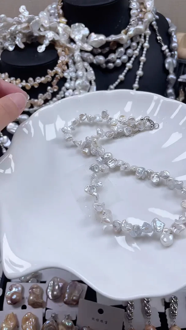 未镶嵌项链淡水珍珠【纯恬饰品】