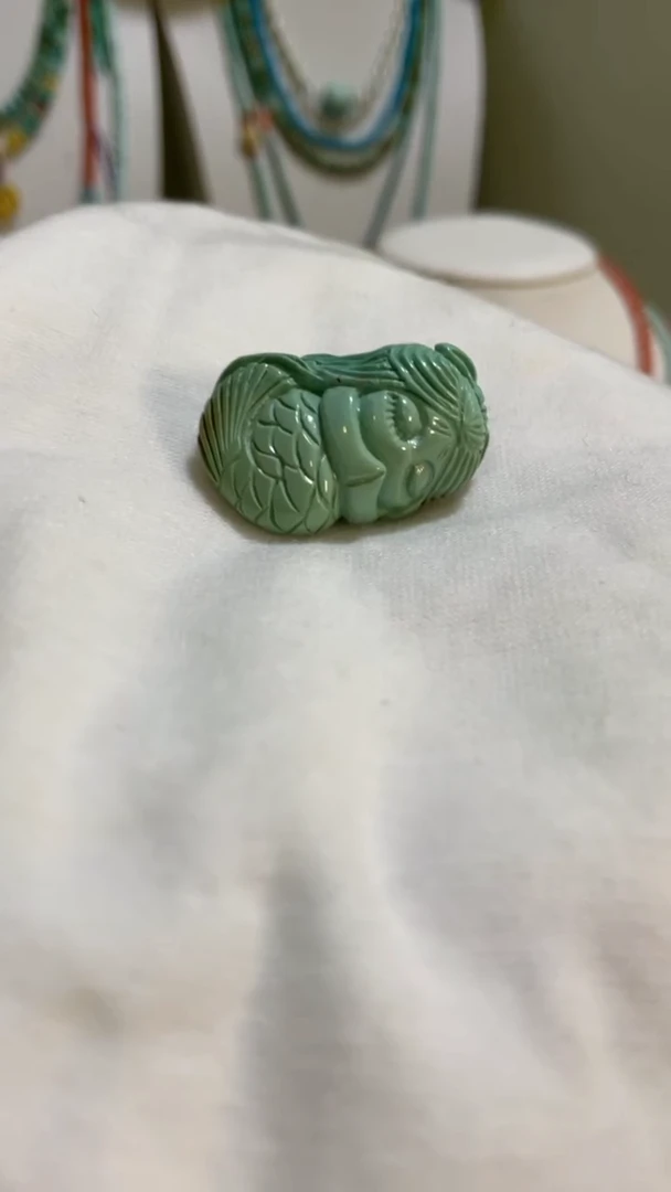 未镶嵌绿松石珠宝奇石22.8*16.4*12mm