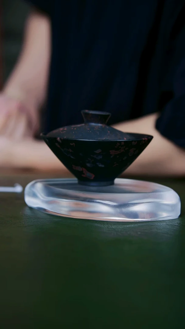 21老师手工作品，梅花玉，两才盖碗