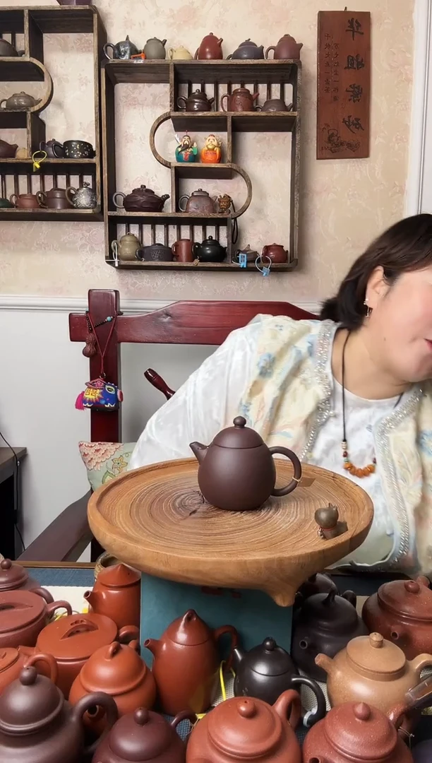 茶壶紫砂紫泥龙蛋220CC