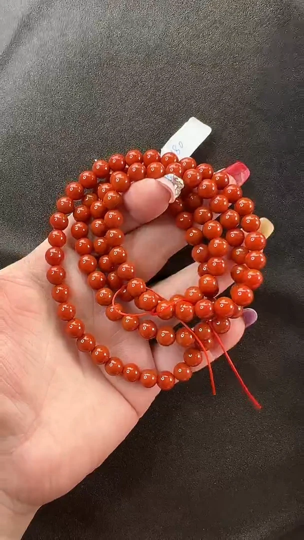 南红玛瑙未镶嵌颈饰项链