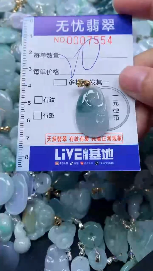 颈饰未镶嵌翡翠7554