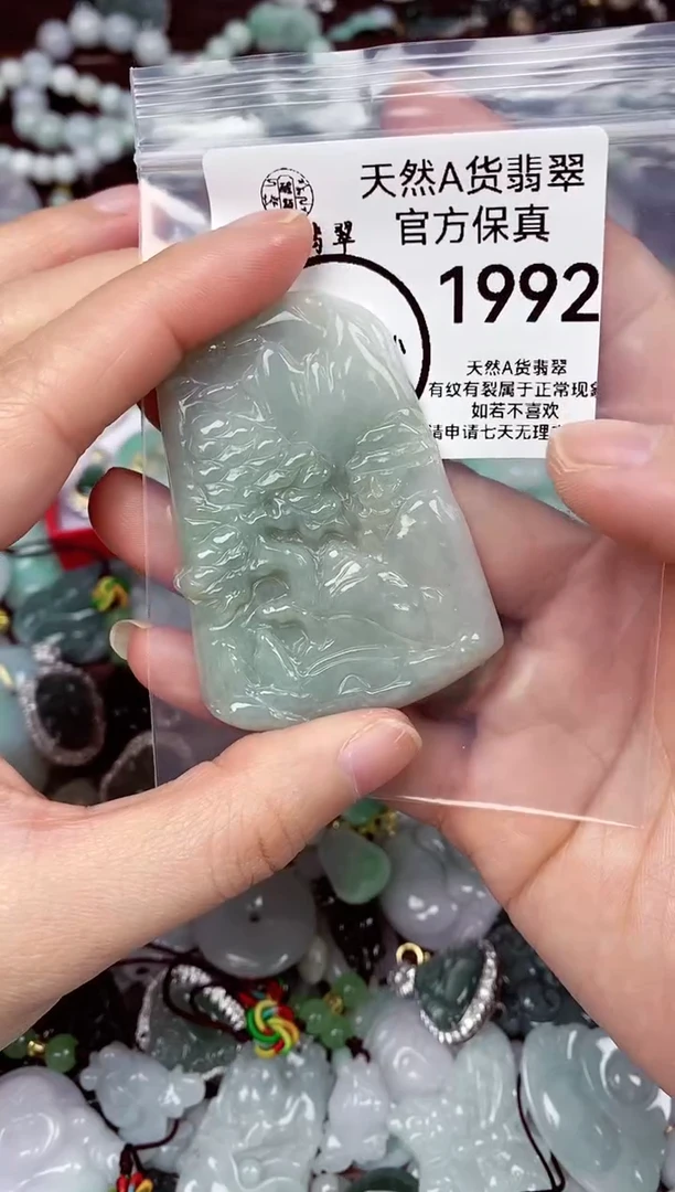 【闪购商品】翡翠颈饰未镶嵌天然A货翡翠1992