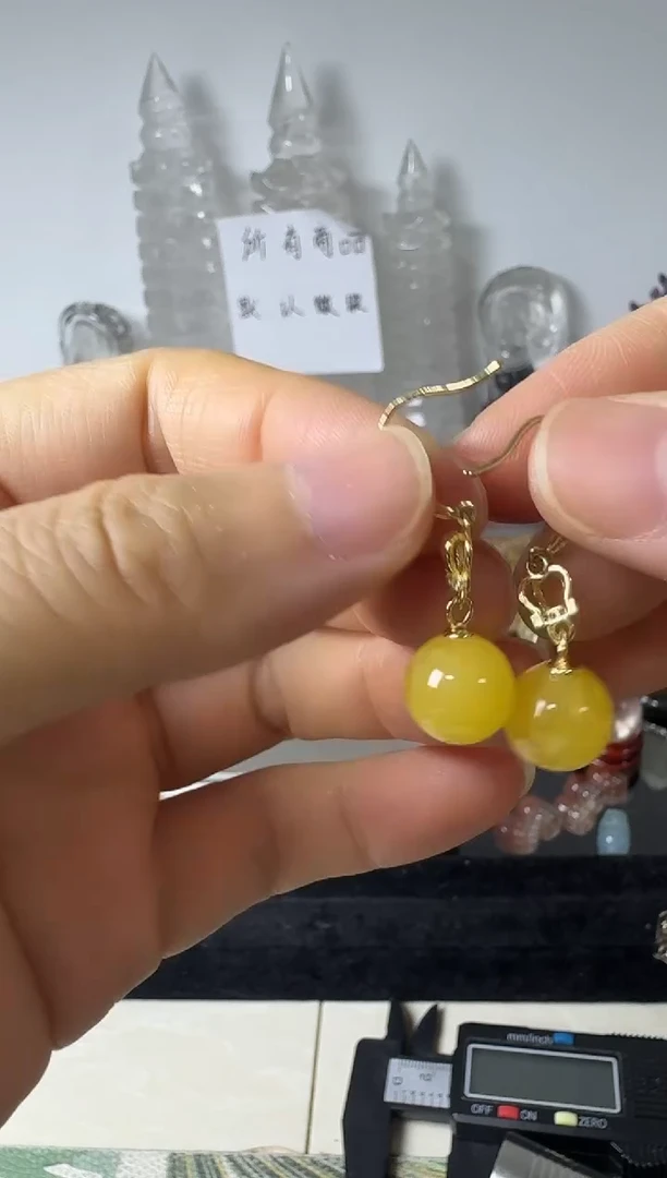 琥珀颈饰银S925镶嵌矿坑