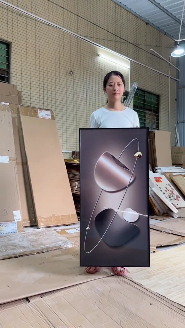 竖款50*100时来运转平面晶瓷挂画