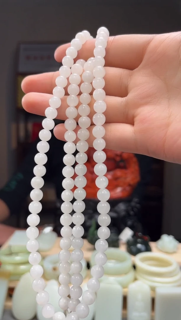 颈饰未镶嵌和田玉长链7