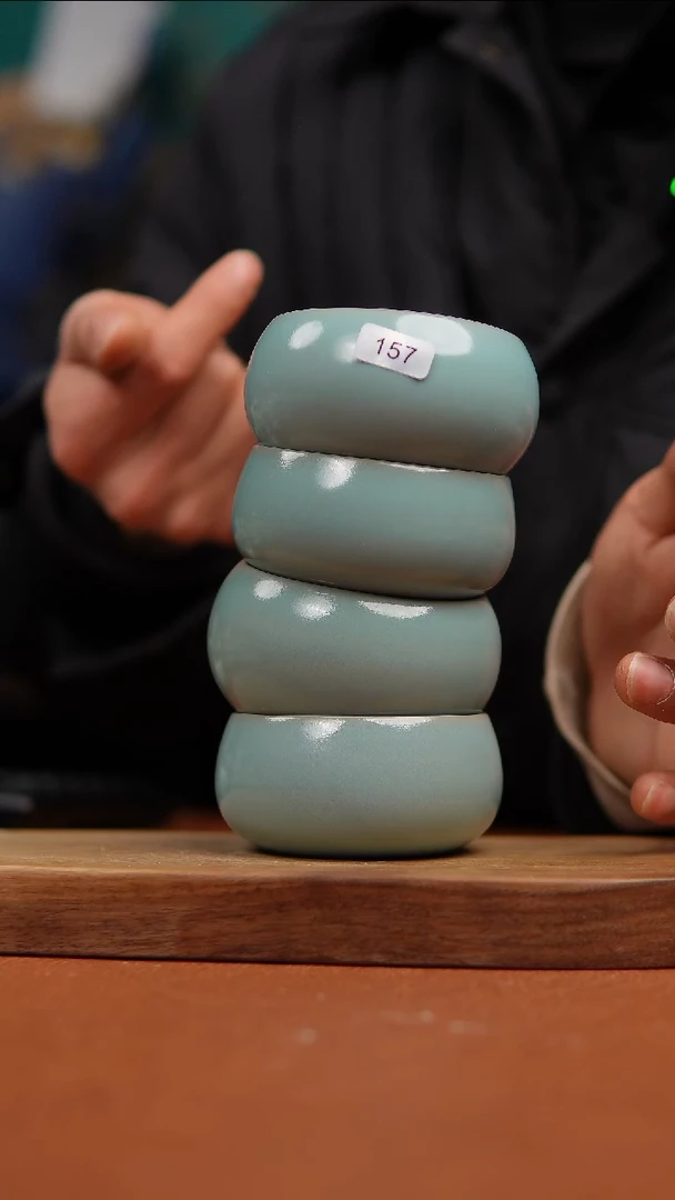 【闪购商品】瓷片4只禅定杯微瑕1