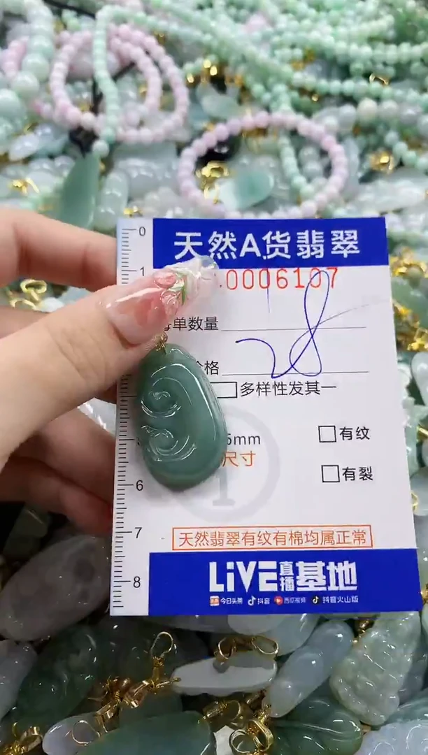 颈饰未镶嵌翡翠天然A货翡翠