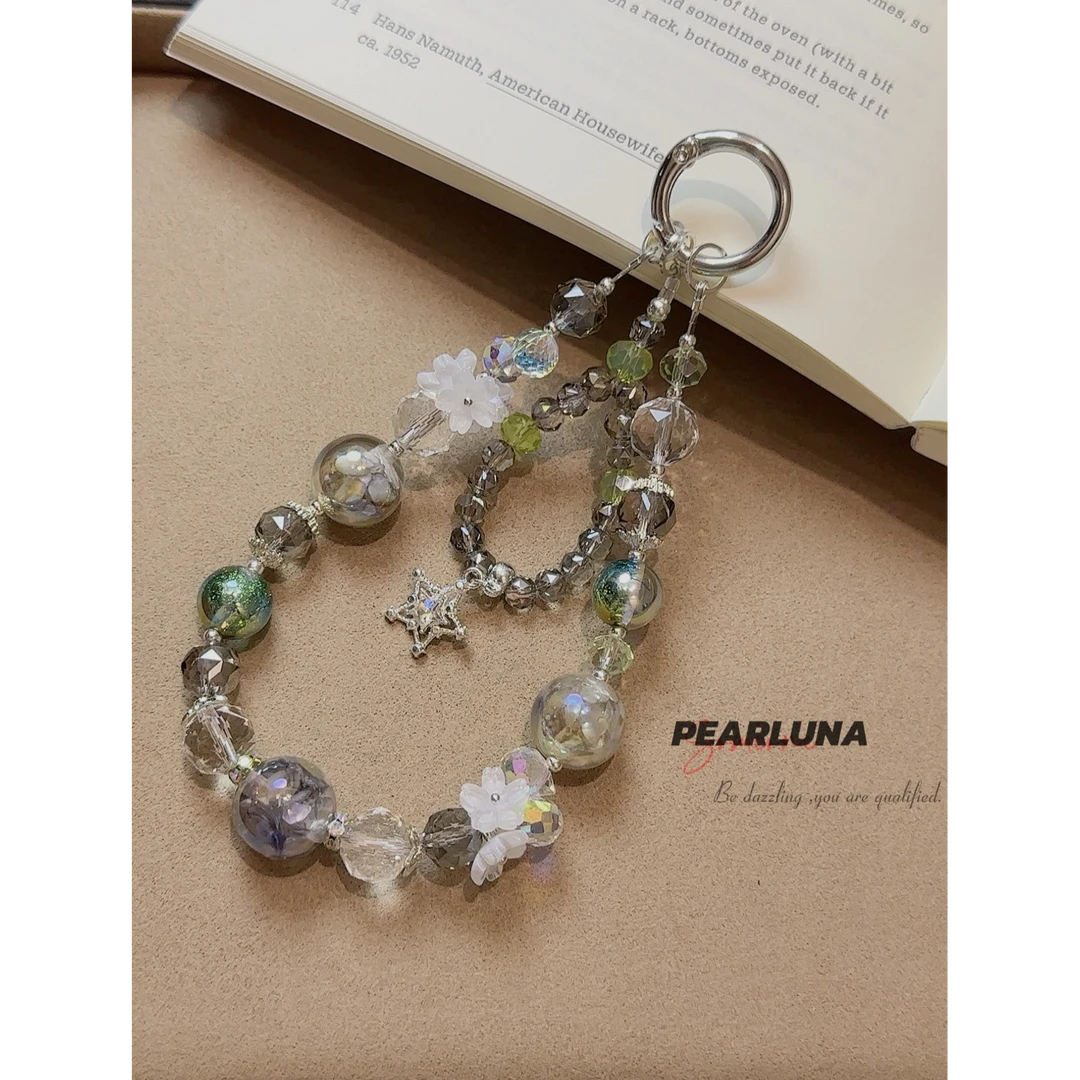 【星芒絮语】PEARLUNA 原创 手工DIY浪漫小众精致手机链包挂钥匙扣