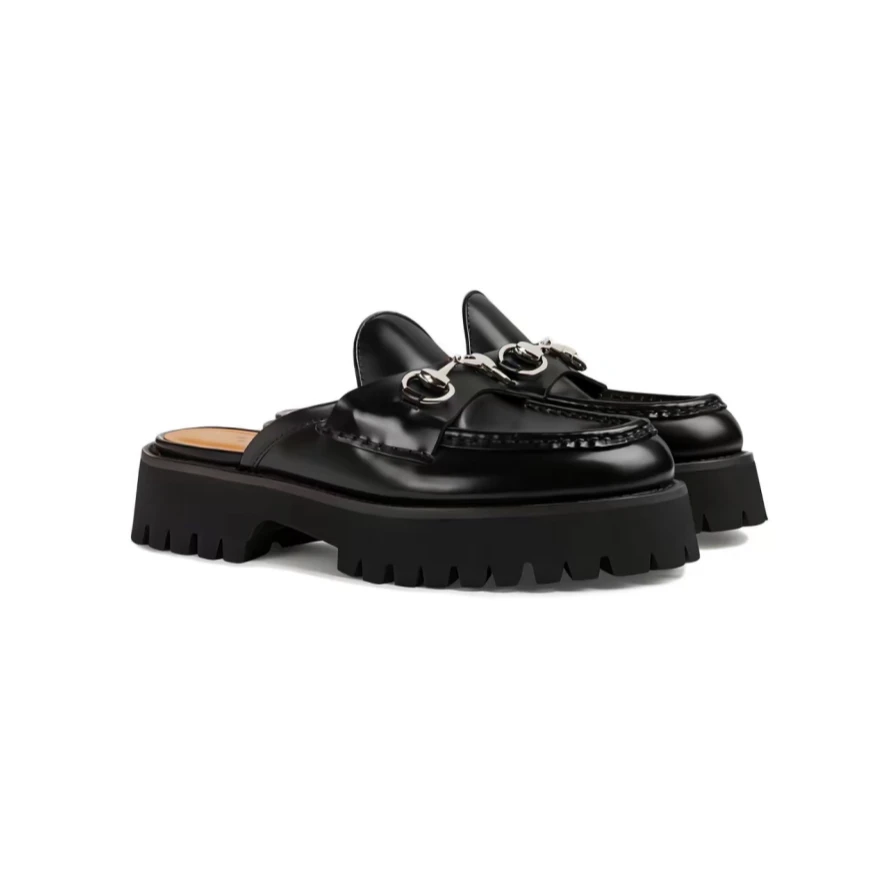 未使用 GUCCI/古驰 小花柳 古驰 圆头套脚厚底鞋  37.5码