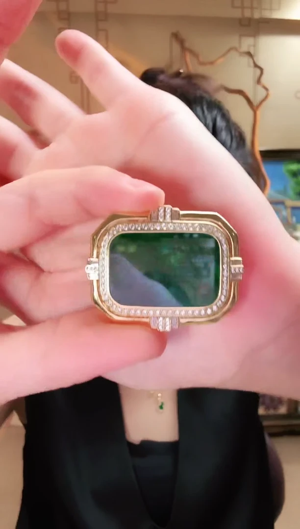 翡翠银S925镶嵌吊坠(不含链)吊坠