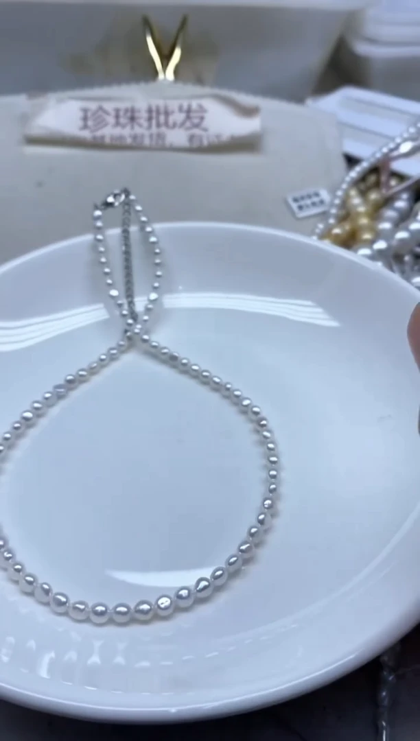 淡水珍珠未镶嵌颈饰4-5