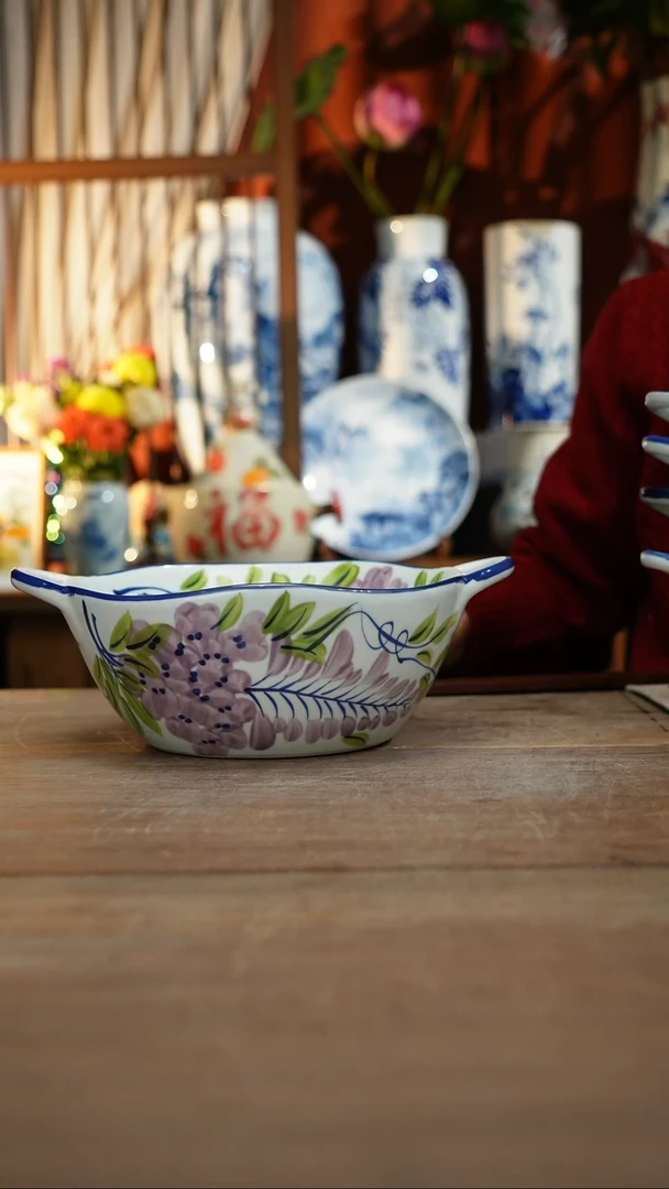 【简家甄选】景德镇设计师釉下手绘陶瓷