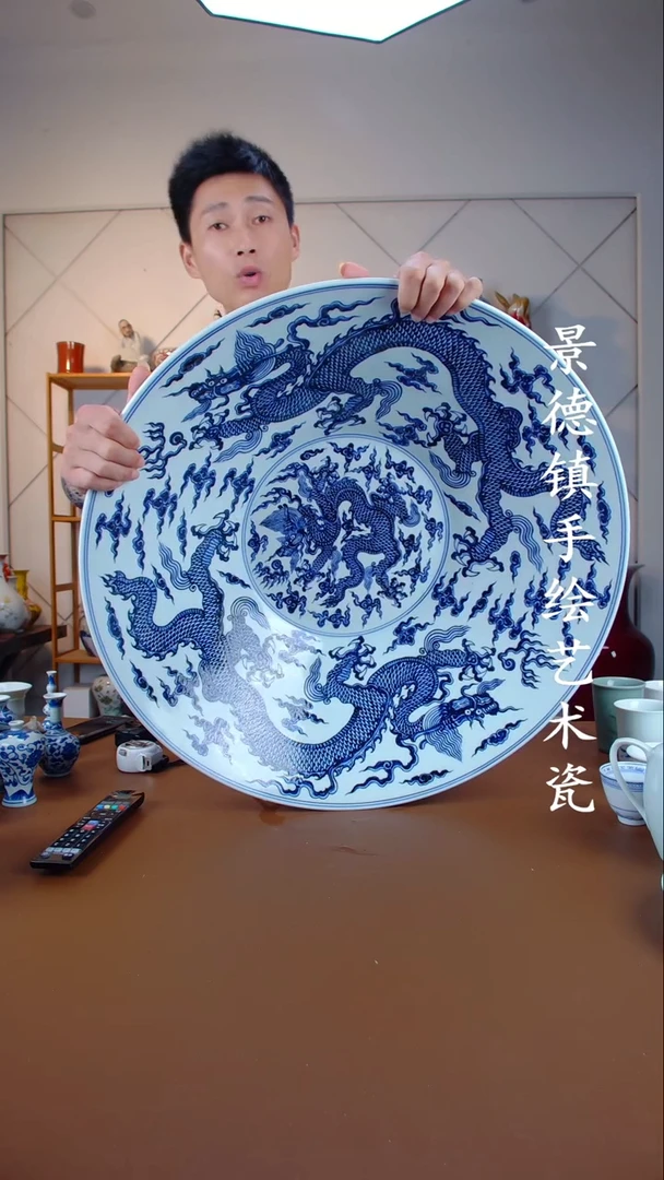 现代景德镇手工手绘陶瓷摆件43