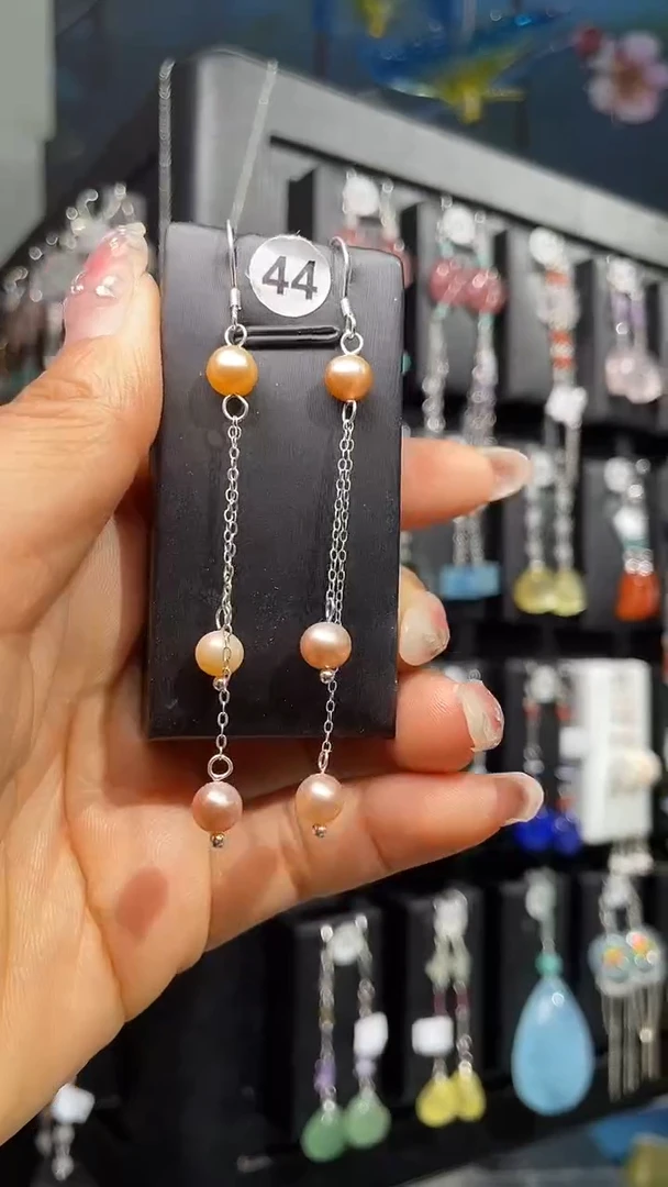 银S925镶嵌耳饰紫晶端* 端月