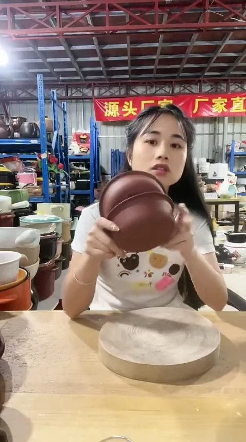 瑕疵小号紫砂内胆不圆色差