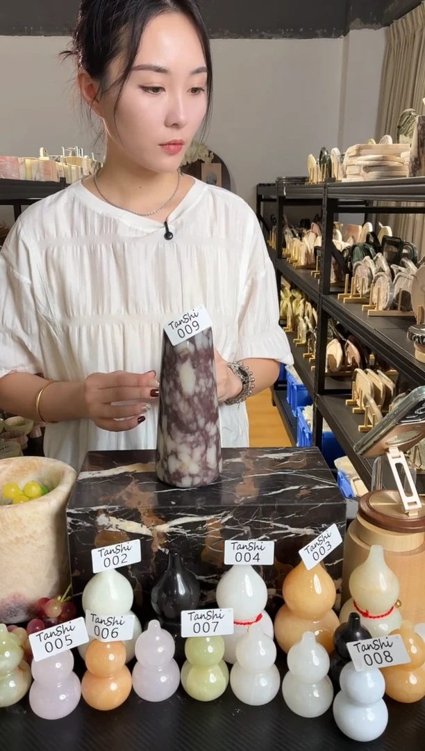 石材009大理石圆筒花瓶