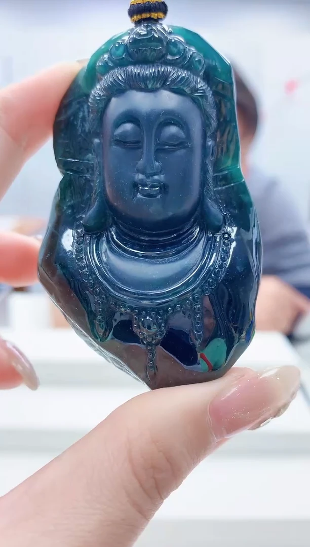 未镶嵌定制翡翠5060jw-毛货挂件63