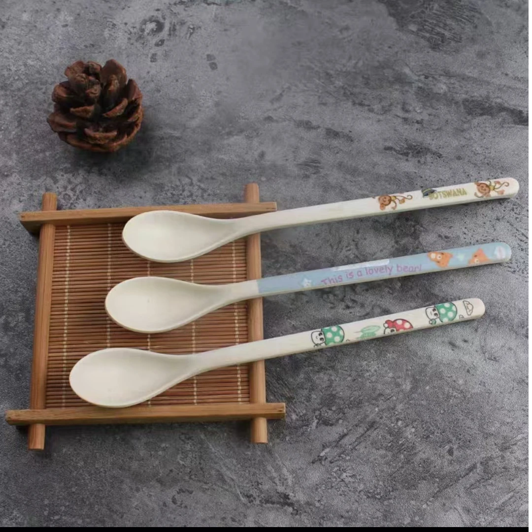 竹纤维卡通可爱勺子