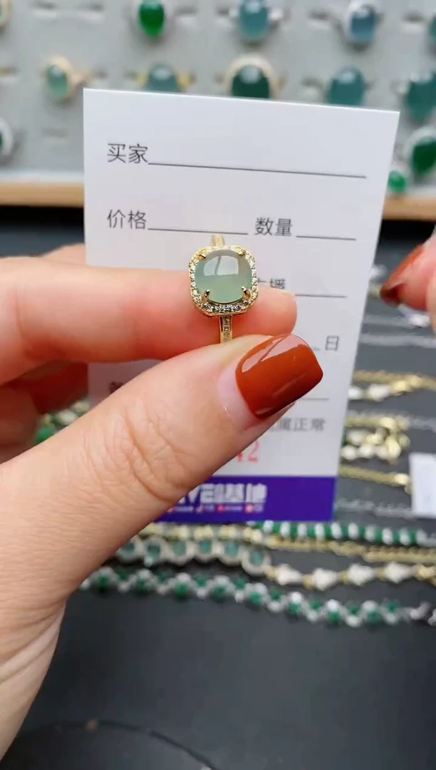 银S925镶嵌戒指翡翠.043