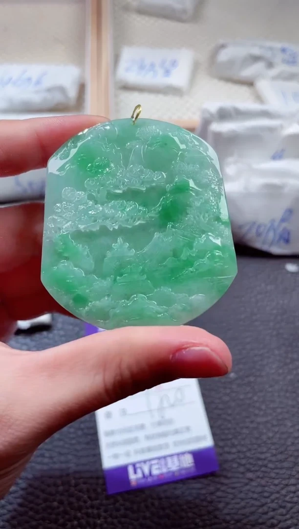 翡翠未镶嵌颈饰00004978