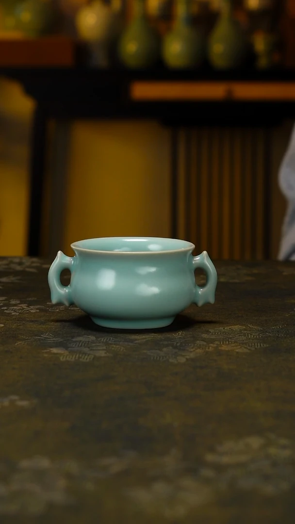 杯子陶精品双耳炉式杯 礼盒装