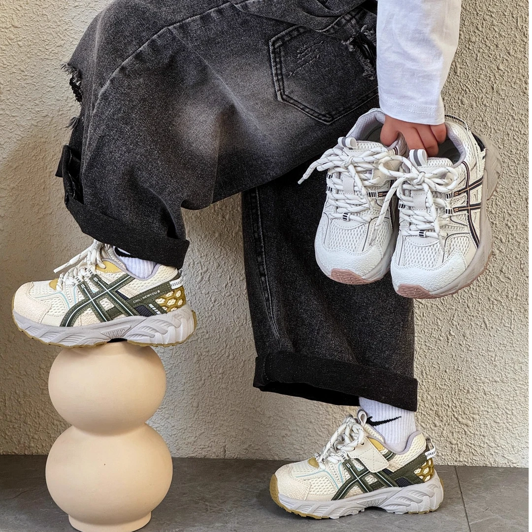 儿童运动鞋春秋新款透气男童休闲时尚老爹鞋女童轻便跑步童鞋鞋子