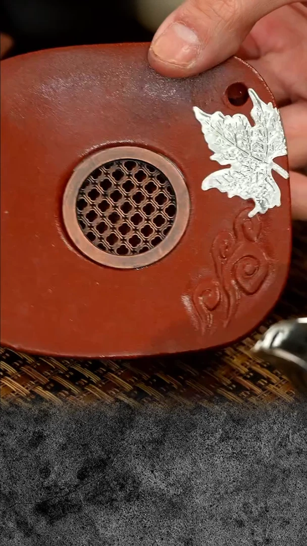 紫砂 宜兴紫砂  朱泥壶承 小