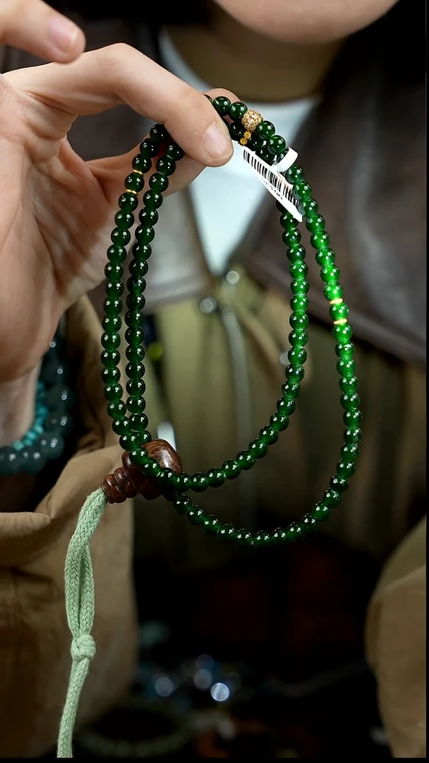 项链未镶嵌翡翠翡翠念珠/与佛说/