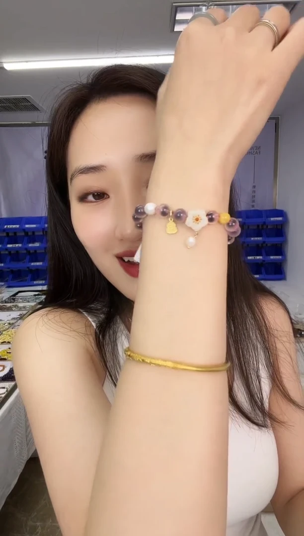 玛瑙/玉髓手链未镶嵌天然珠宝多样性发其一