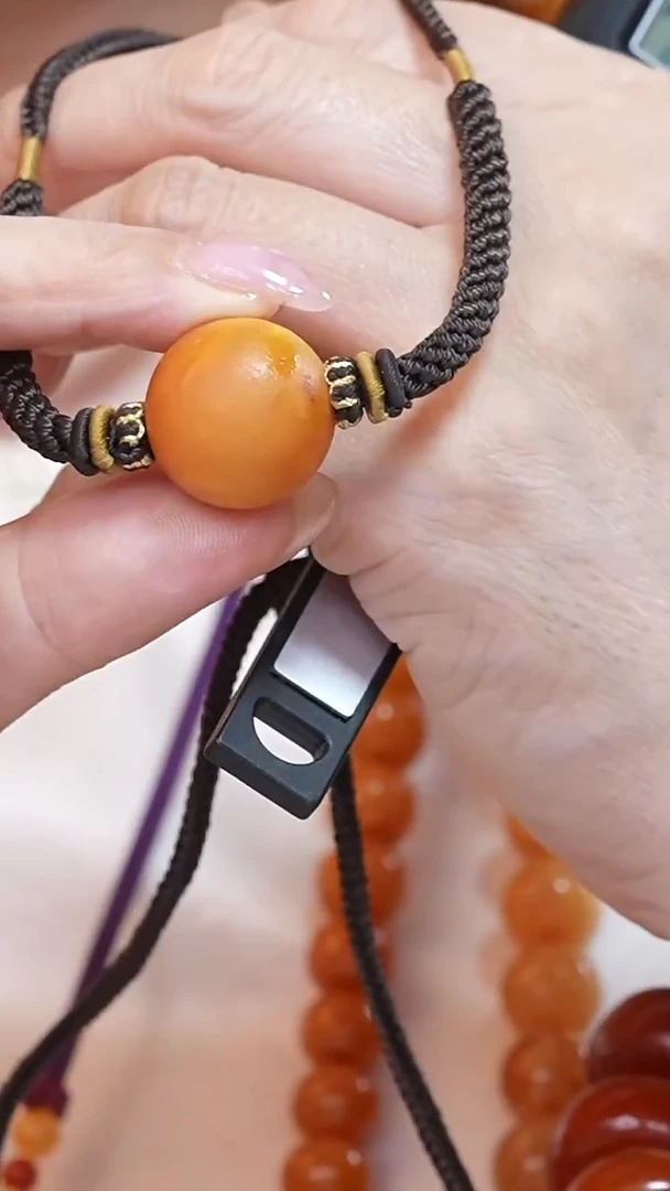 蜜蜡颈饰未镶嵌8164天然蜜蜡珠宝奇石云端妖孽全部保真