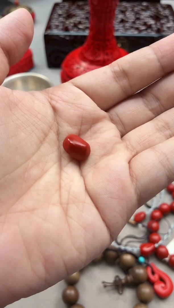 扬州漆器雕漆随形单颗