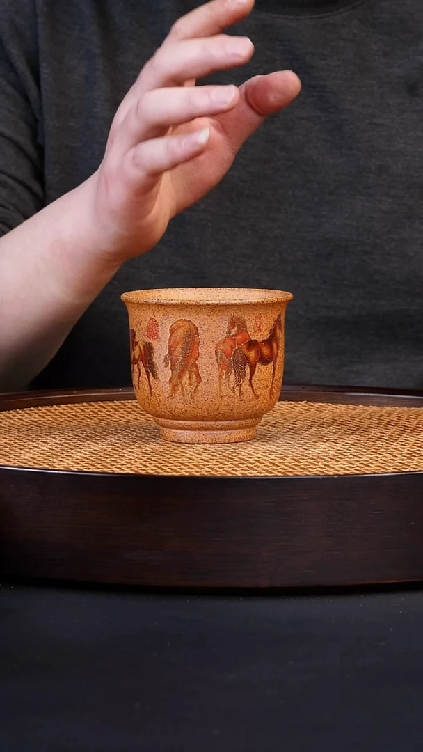 茶杯紫砂宜兴全手工原矿紫砂杯