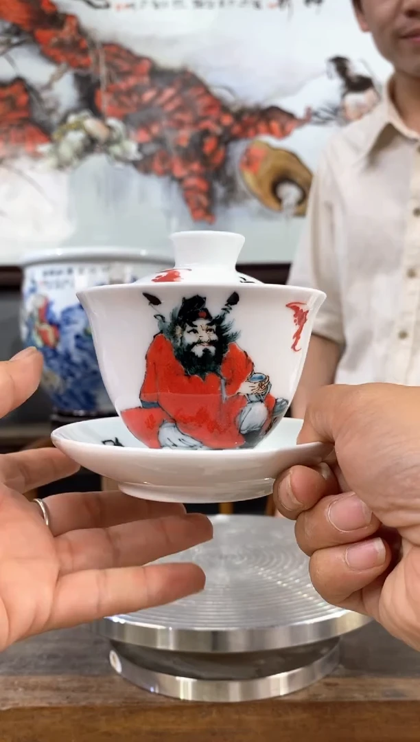 吴义松陶瓷联盟手绘陶瓷编号：4417