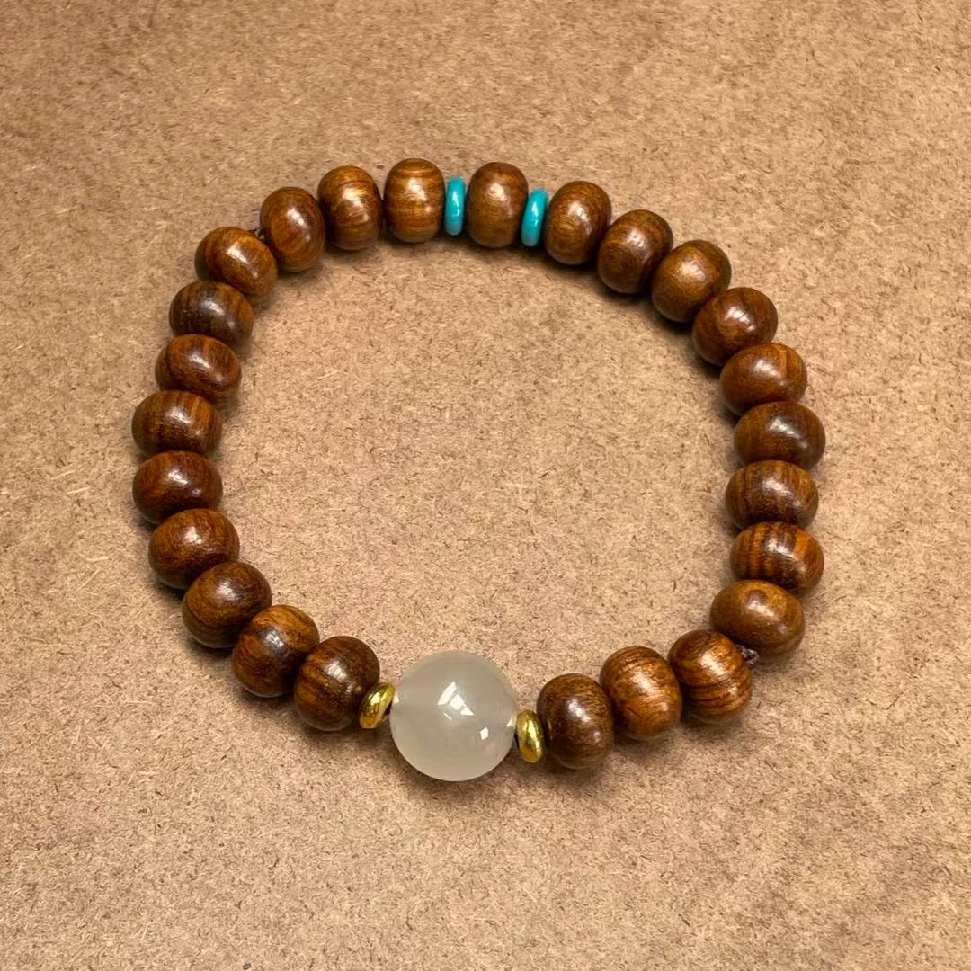 花梨算盘珠单圈精美手串 无礼盒 A023