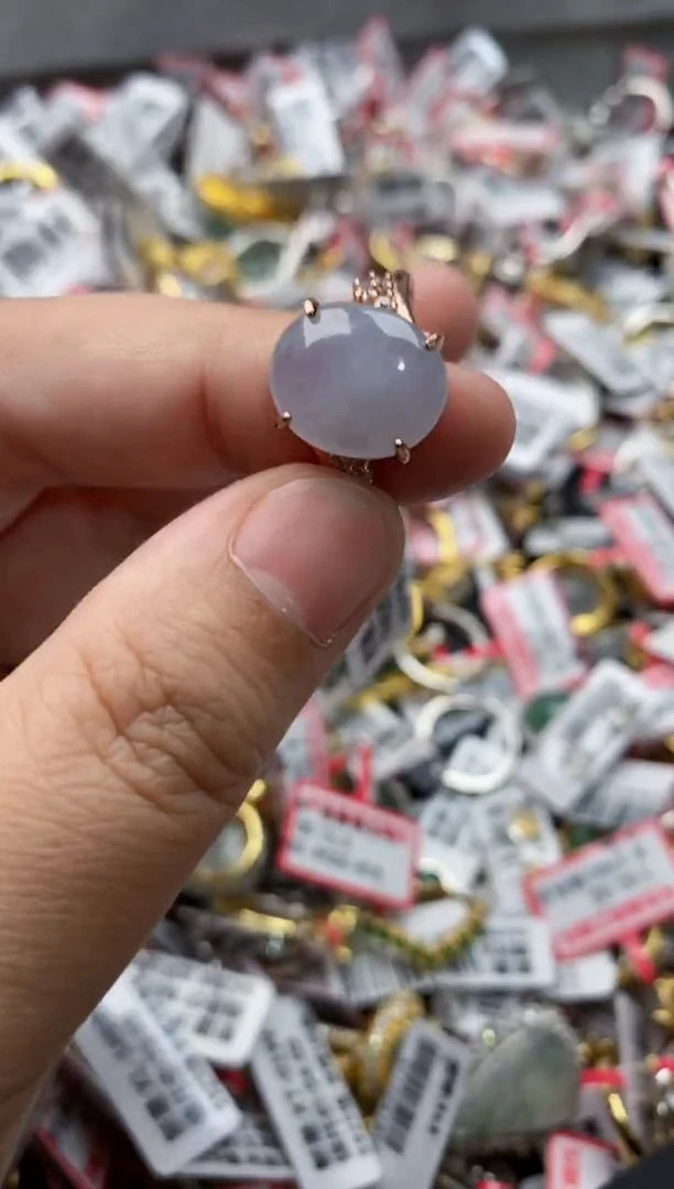 【闪购商品】翡翠戒指银S925镶嵌333333---9